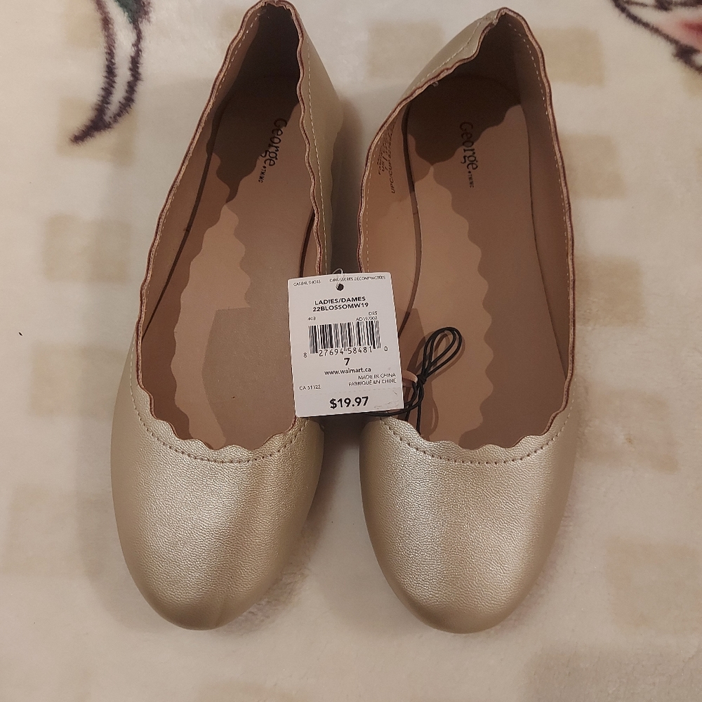 ❣️Ladies George flat shoes size 7 (#505)